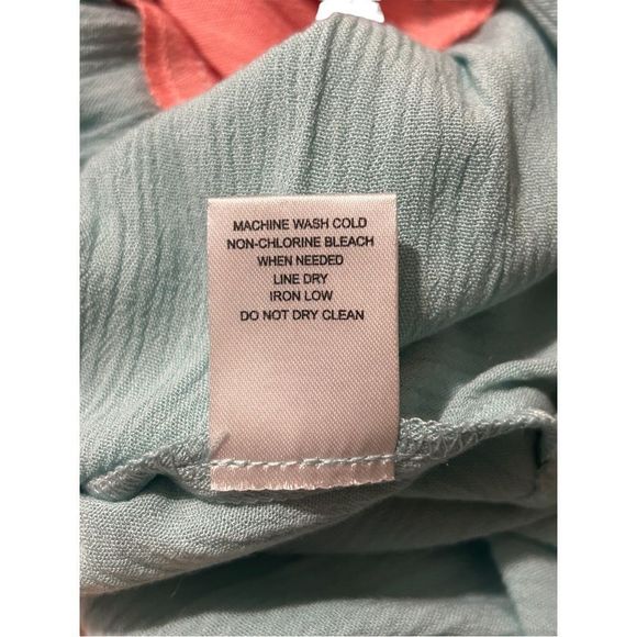 Women’s Tiered Color Block Smocked Maxi Dress-Tie Sleeves-See Description on SZ - Picture 10 of 16